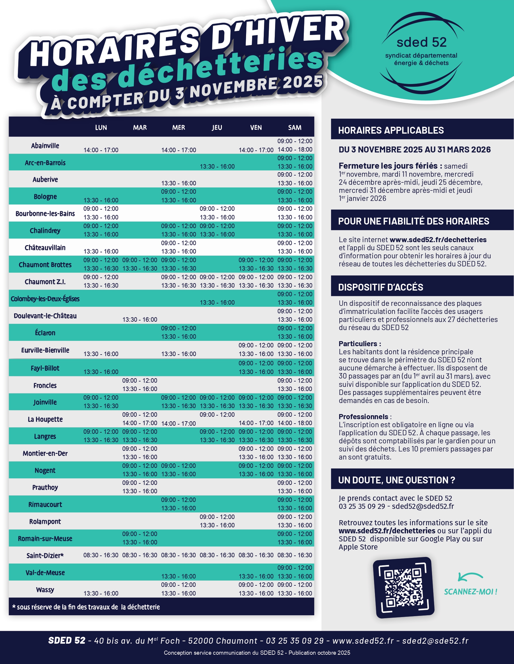 SDED 52 - Affiche Horaires Hivers 2025 13102025_page-0001